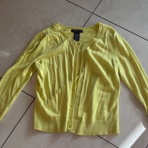 New York & Company Lemon Cardigan Sweater